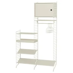 Garderoben^String Garderobenkombination mit Schrankelement 120x200x30cm