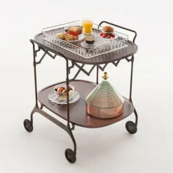 Servierwagen^Kartell Gastone Servierwagen klappbar matt