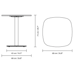 Umage Gather Esstisch 68x68cm| Tische|Beistelltische