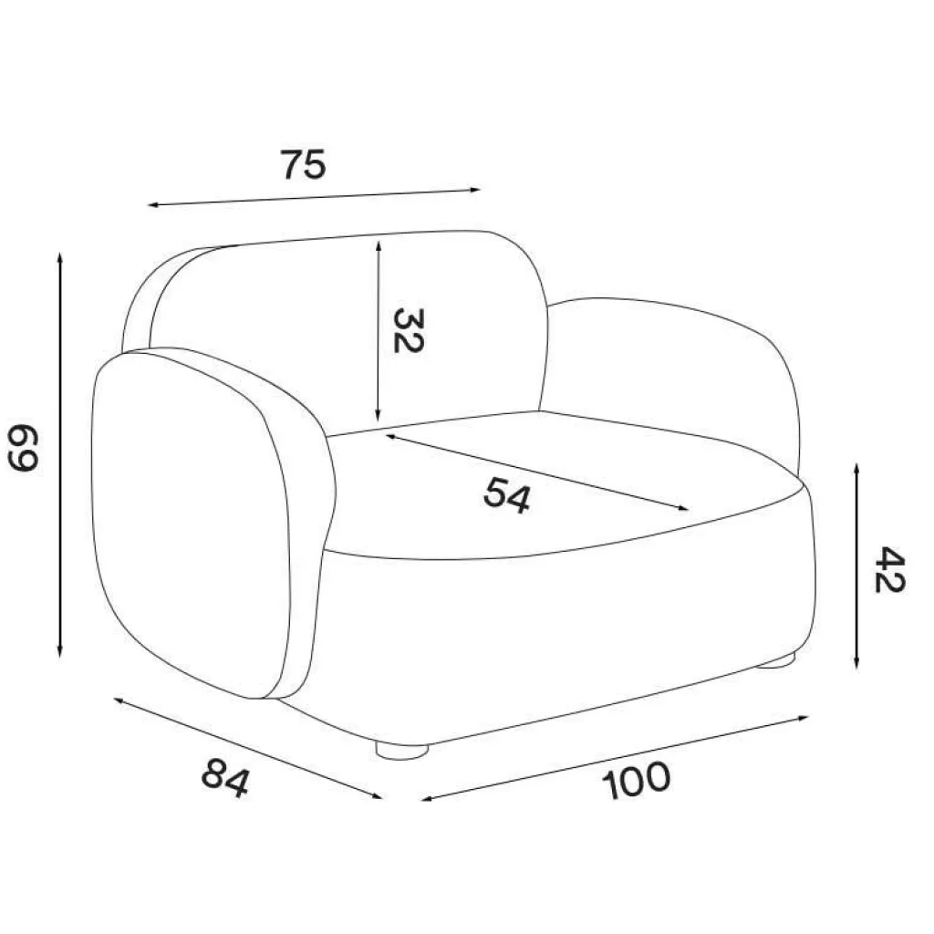 Northern Gem Lounge Sessel mit Armlehnen| Sessel