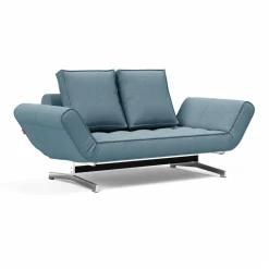 Innovation Living Ghia Schlafsofa Stoff Beine Stahl verchromt 210x93cm| Sofas|Schlafsofas