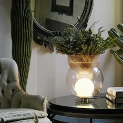 Tischleuchten|Nachttischleuchten^Fontana Arte Giova Tischleuchte mit Blumenvase