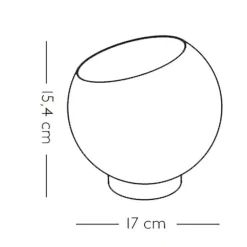 AYTM Globe Blumentopf Edelstahl Ø 17cm| Blumentöpfe
