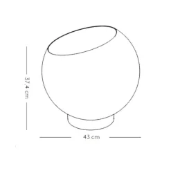 AYTM Globe Blumentopf Edelstahl Ø 43cm| Blumentöpfe