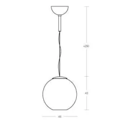 Fontana Arte Globo di Luce Pendelleuchte L| Pendelleuchten