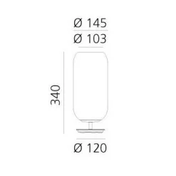 Tischleuchten|Nachttischleuchten^Artemide Gople Tavolo Mini Tischleuchte