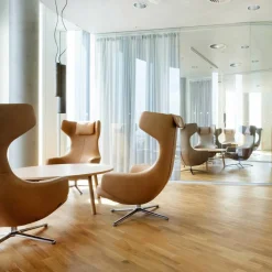 Sessel^Vitra Grand Repos Sessel & Ottoman Leder