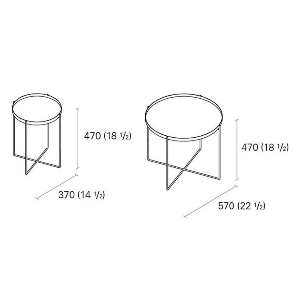 e15 Habibi Beistelltisch Ø 37cm| Beistelltische|Tische