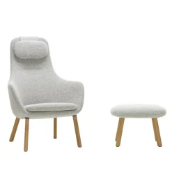 Sessel^Vitra HAL Lounge Sessel & Ottoman Stoff