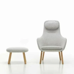 Sessel^Vitra HAL Lounge Sessel & Ottoman Stoff