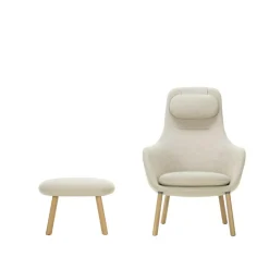 Sessel^Vitra HAL Lounge Sessel & Ottoman Stoff