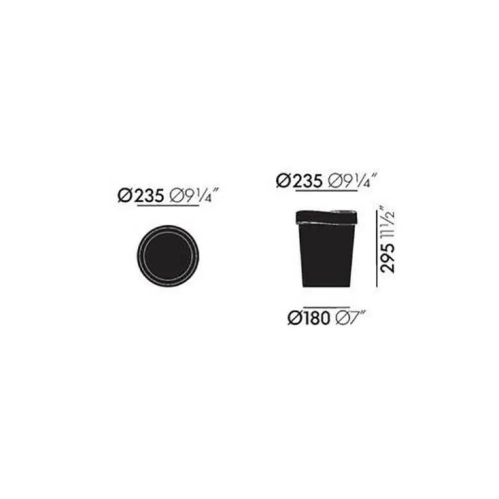 Badaccessoires^Vitra Happy Bin S Papierkorb