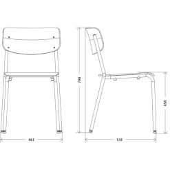 Stühle^Embru Hassenpflug Modell 1255 Stuhl