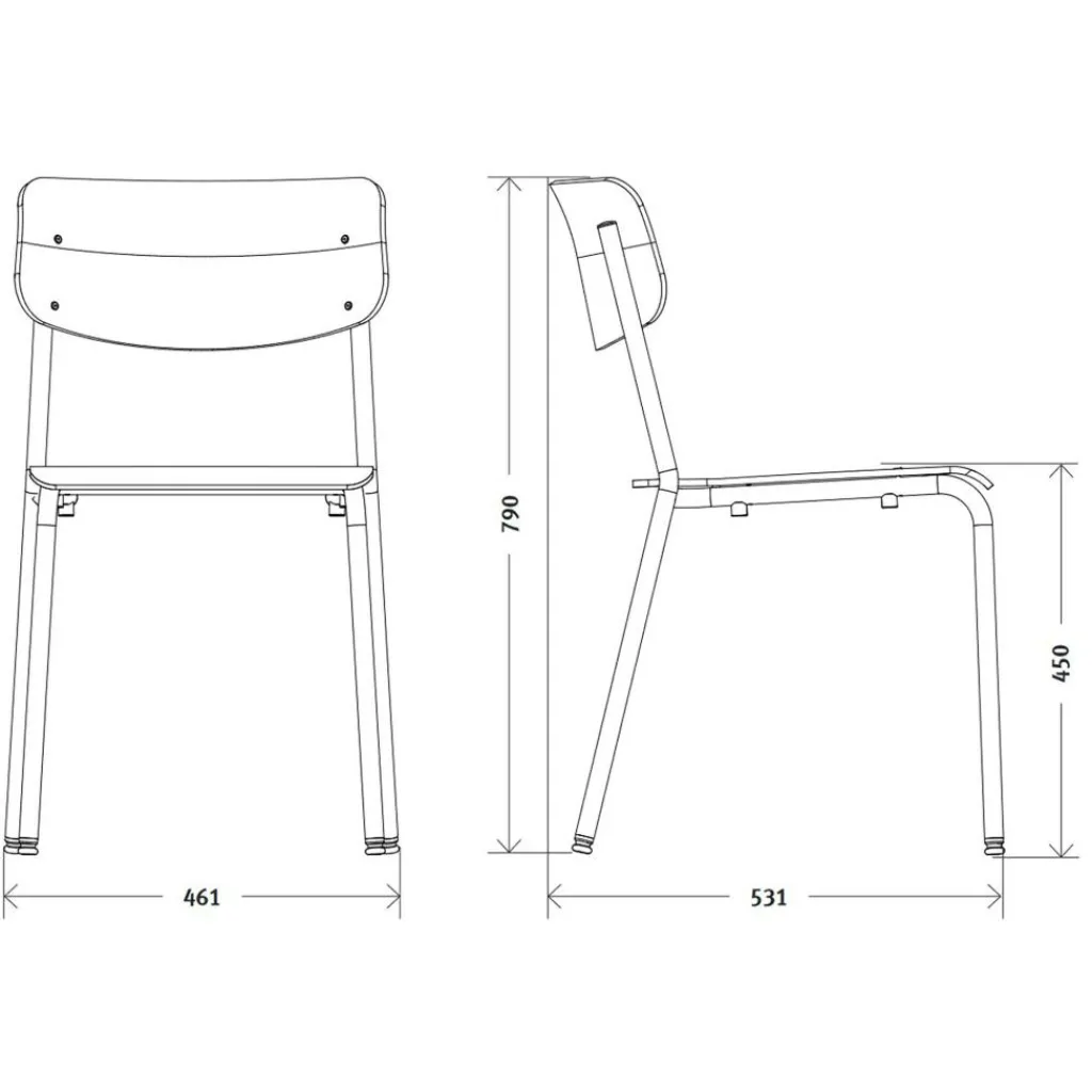 Stühle^Embru Hassenpflug Modell 1255 Stuhl