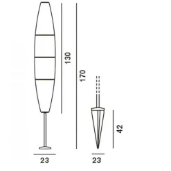 Foscarini Havana Terra Außenstehleuchte| Außenstehleuchten|Außenstehleuchten