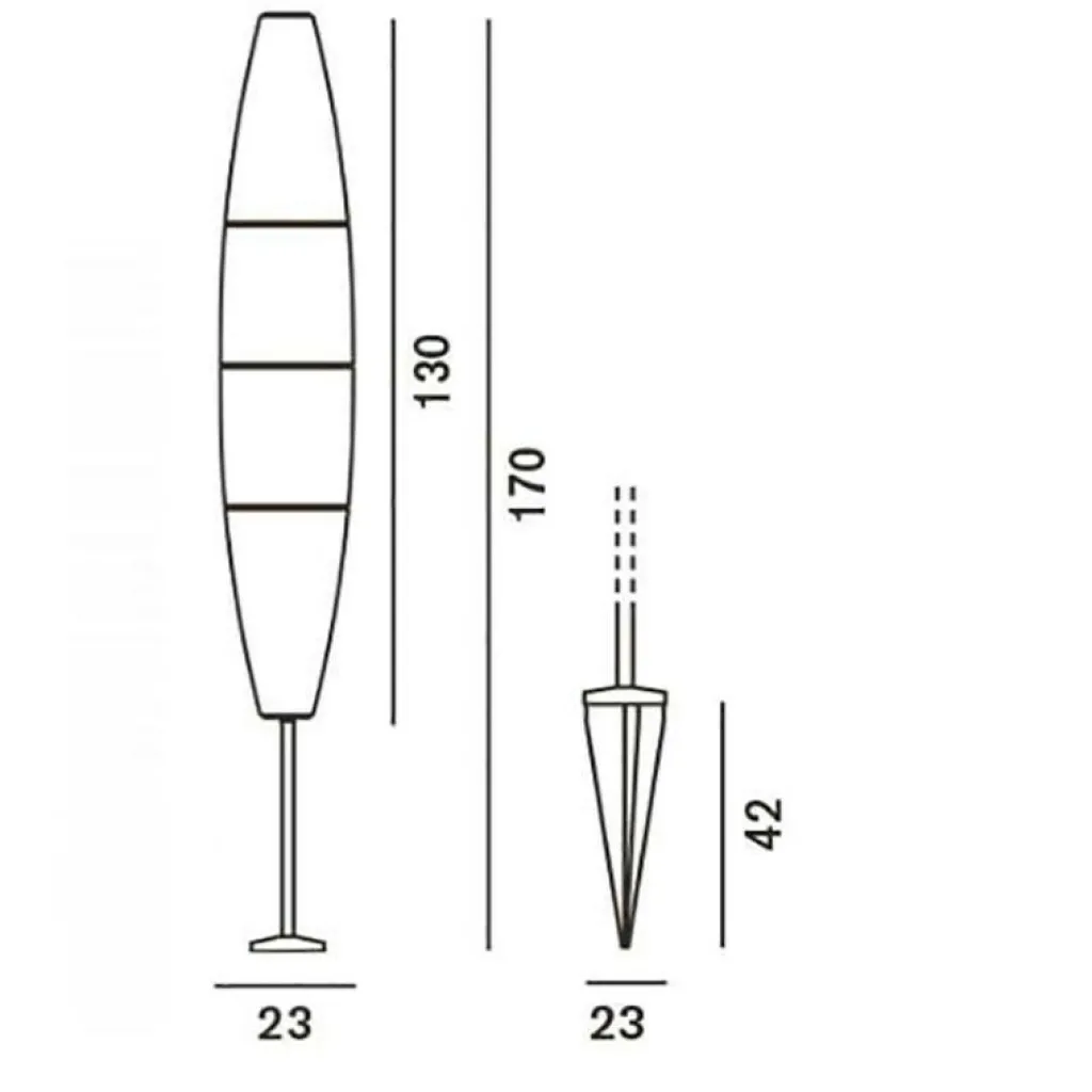 Foscarini Havana Terra Außenstehleuchte| Außenstehleuchten|Außenstehleuchten