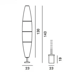 Außenstehleuchten|Außenstehleuchten^Foscarini Havana Terra Bassa Außenstehleuchte