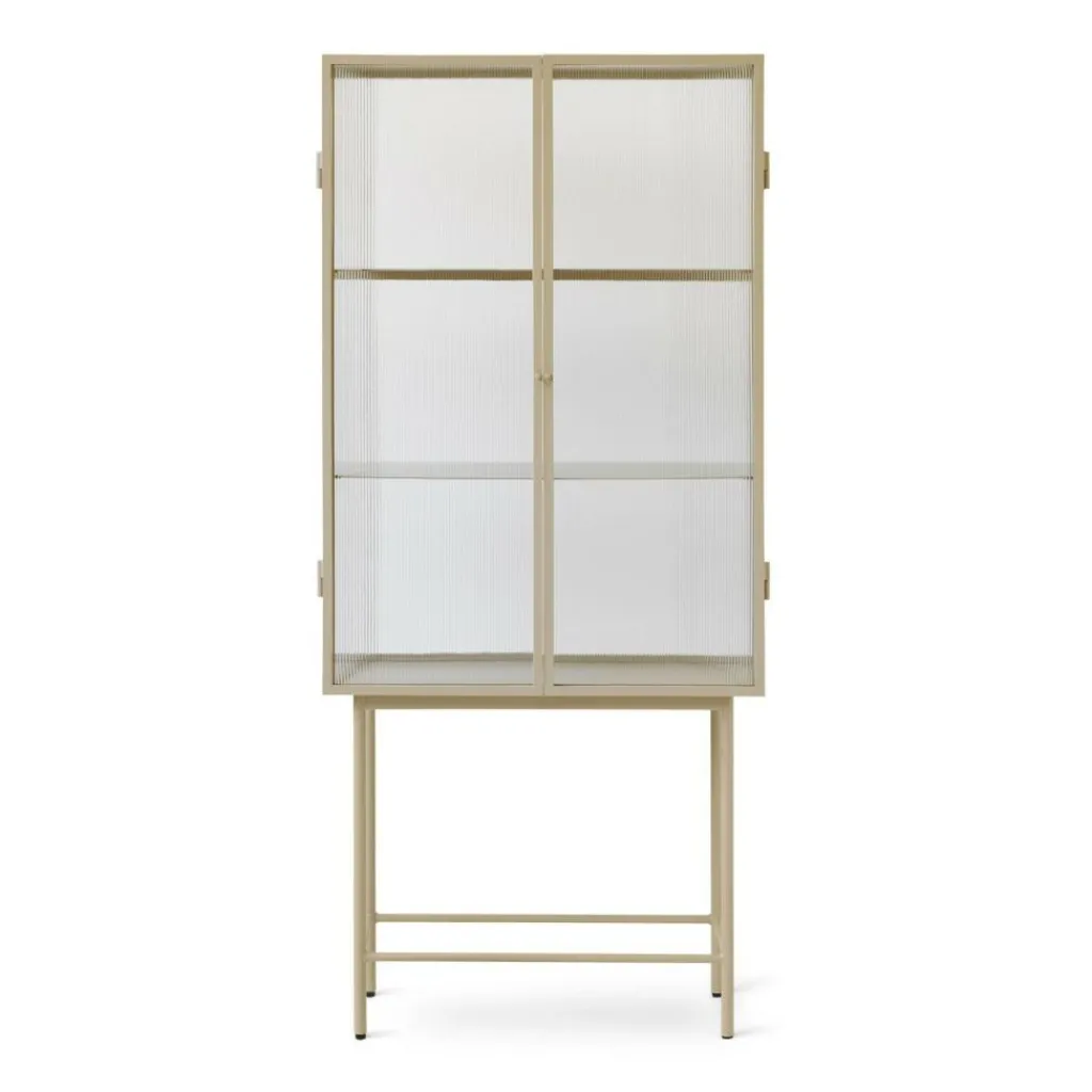 Schränke^Ferm Living Haze Vitrine geriffeltes Glas