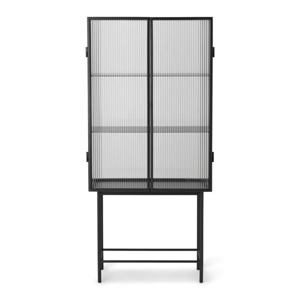 Schränke^Ferm Living Haze Vitrine geriffeltes Glas