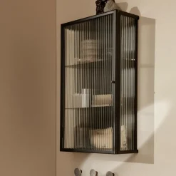 Schränke^Ferm Living Haze Wandschrank geriffeltes Glas