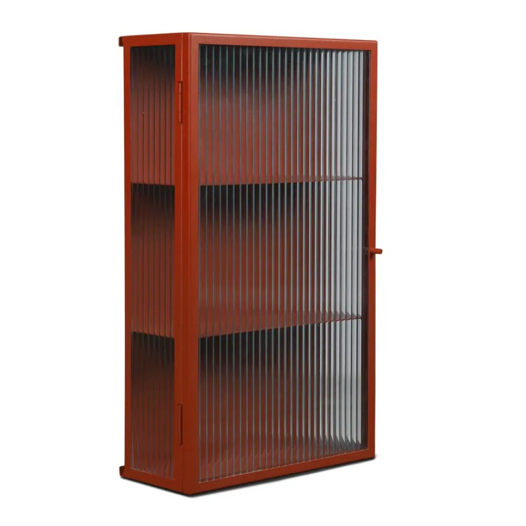 Schränke^Ferm Living Haze Wandschrank geriffeltes Glas