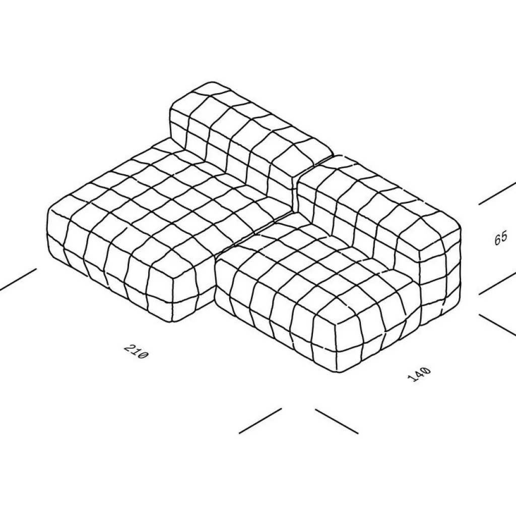 Sofas^OUT Objekte unserer Tage Henn 01 Sofa 210x140cm