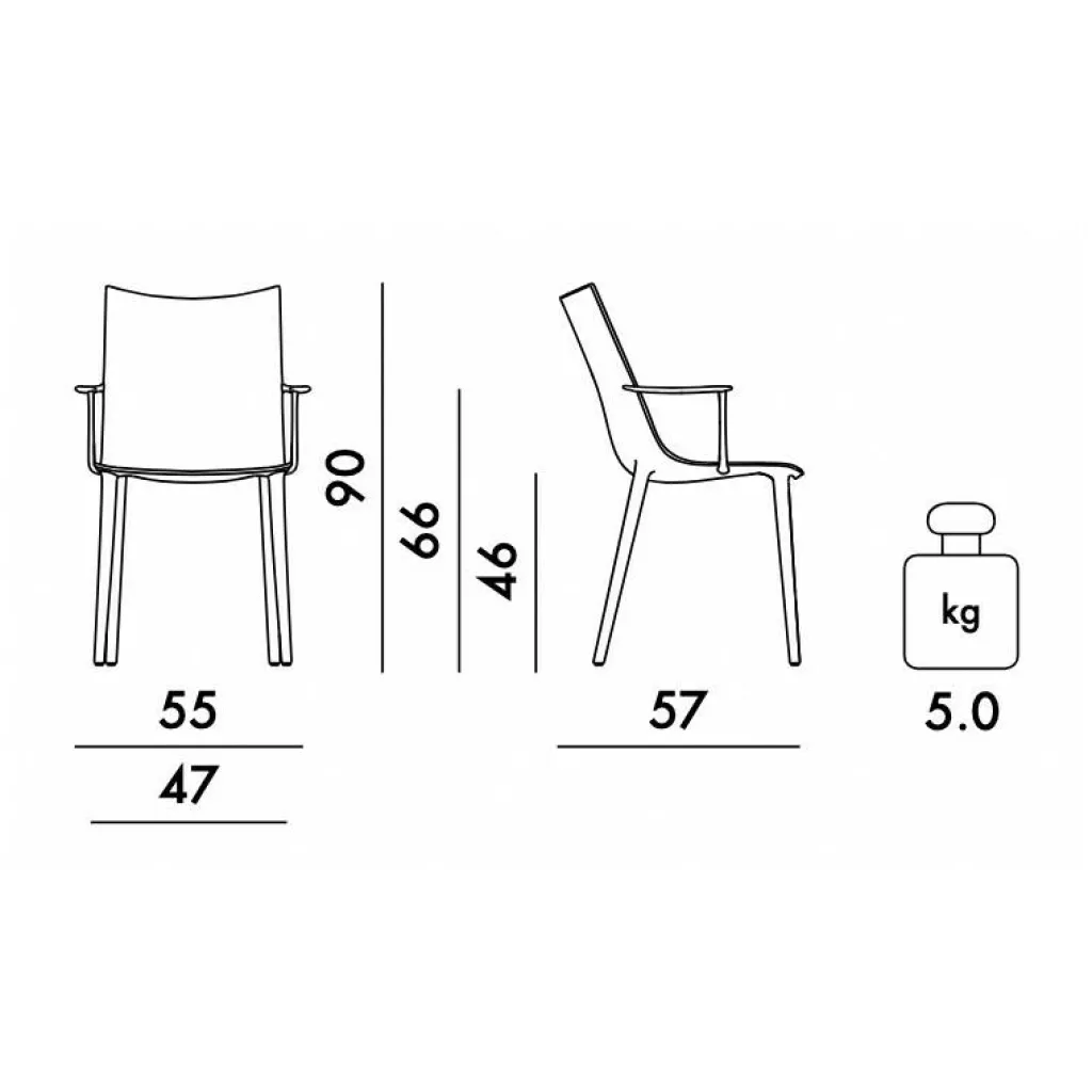 Stühle^Kartell H.H.H. Armlehnstuhl