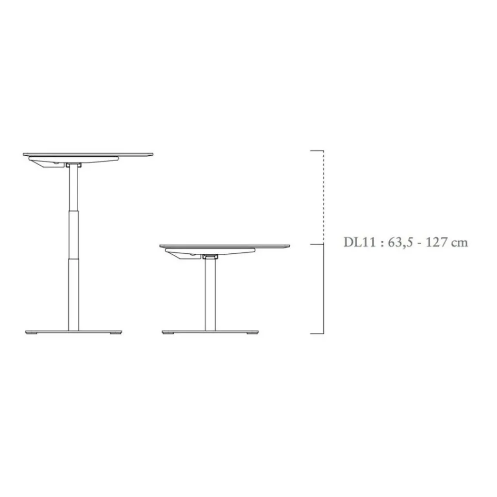 Montana HiLow 2 Schreibtisch höhenverstellbar 90x180cm| Schreibtische