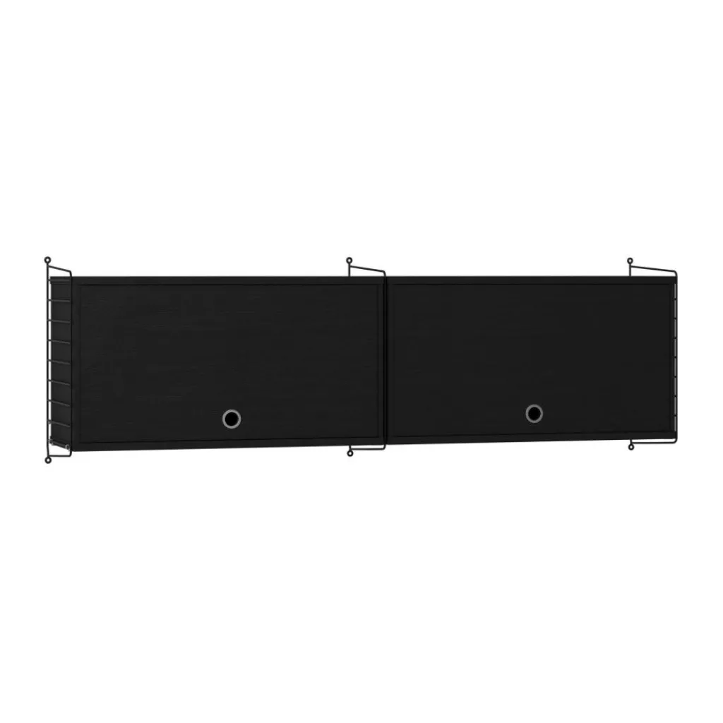 String Hängeschrank mit Klapptüren 156x50x30cm| Schränke