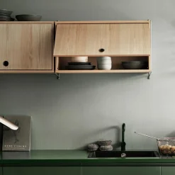 String Hängeschrank mit Klapptüren 156x50x30cm| Schränke