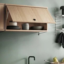 String Hängeschrank mit Klapptüren 156x50x30cm| Schränke