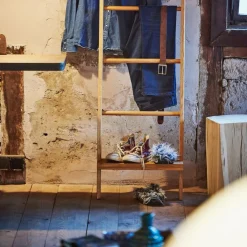 Badaccessoires^Jan Kurtz Hop Handtuch-/Kleiderleiter + Ablage