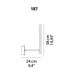 Oluce Ilo 187 LED Wandleuchte| Wandleuchten
