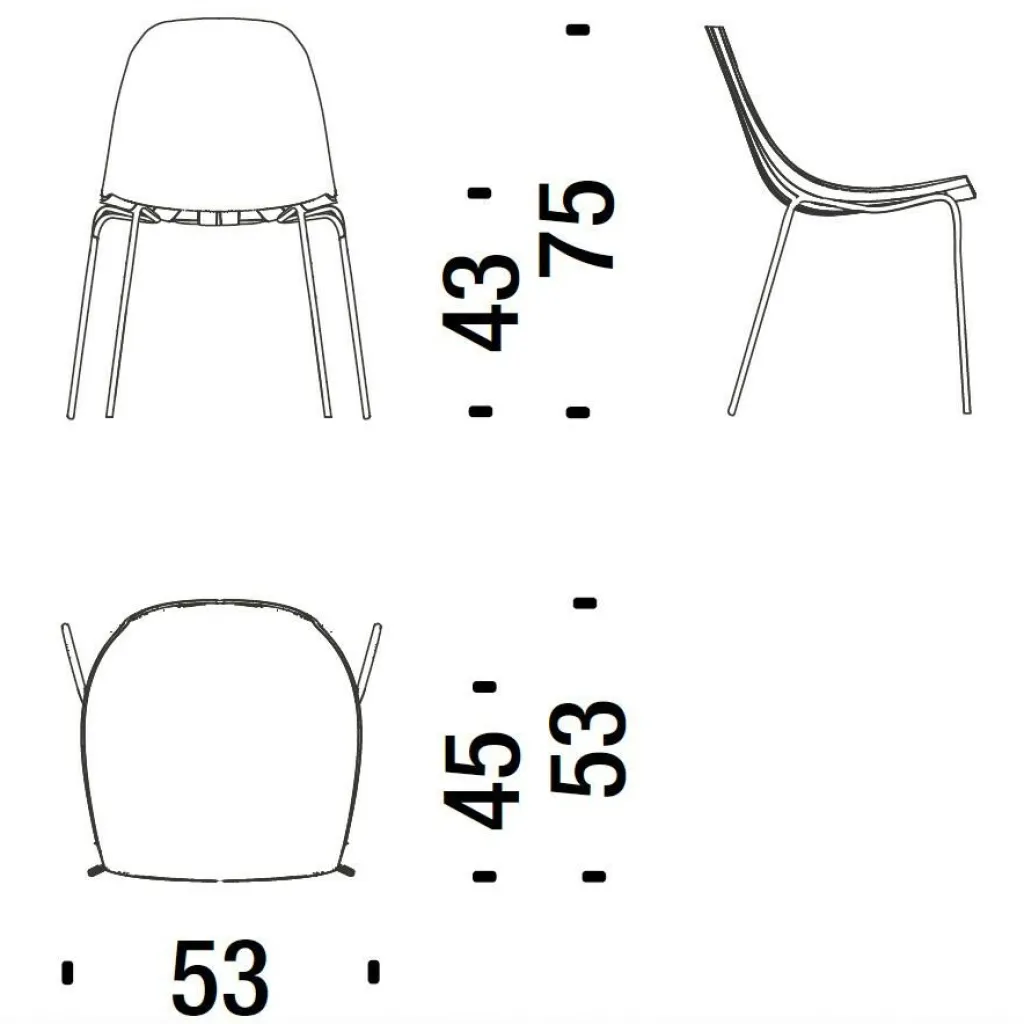 Stühle^Moroso Impossible Wood Gartenstuhl