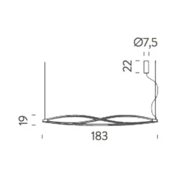 Nemo In The Wind LED Pendelleuchte Horizontal| Pendelleuchten