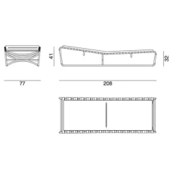 Gervasoni Inout 884 Sonnenliege| Gartenliegen