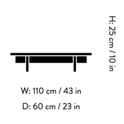 Tische^&Tradition Ita OS3 Kaffeetisch 110x60cm