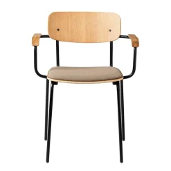 Stühle^FDB Møbler J182 Holmen Armlehnstuhl stapelbar gepolstert