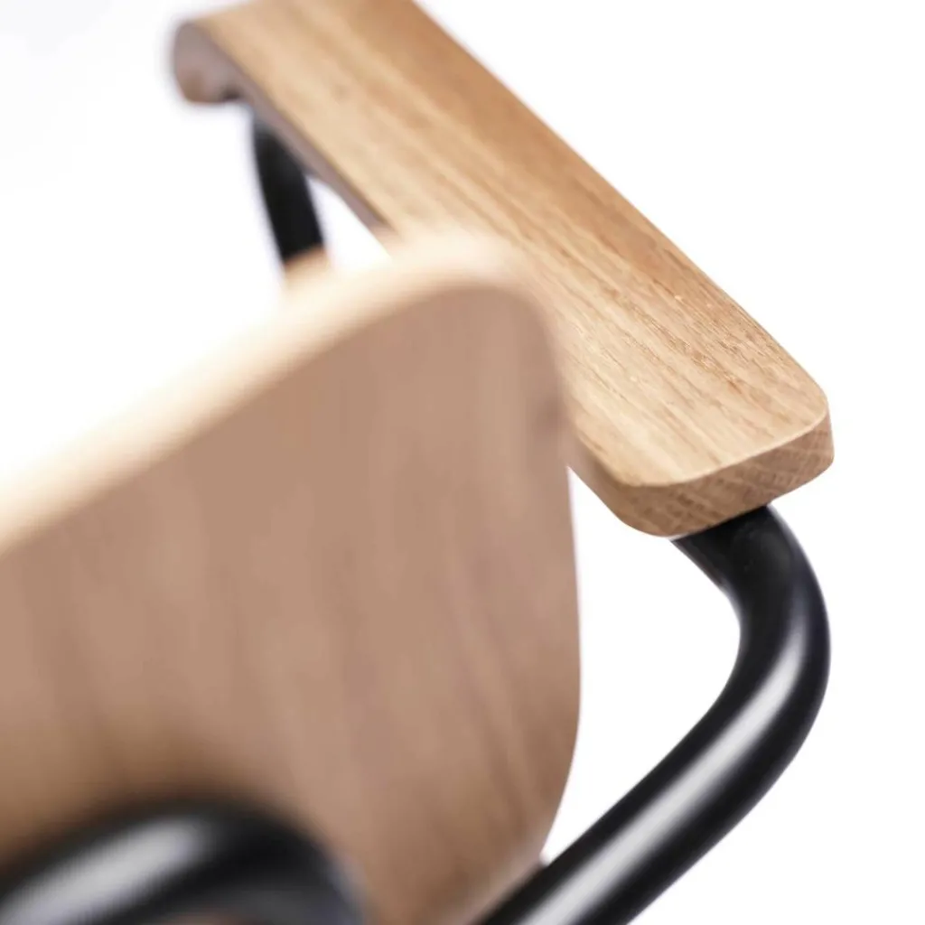 FDB Møbler J182 Holmen Armlehnstuhl stapelbar| Stühle