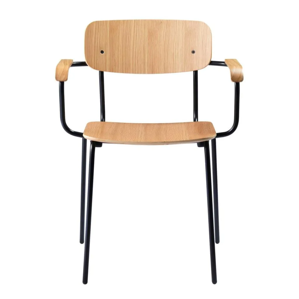 FDB Møbler J182 Holmen Armlehnstuhl stapelbar| Stühle