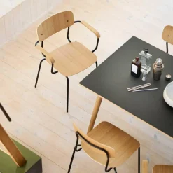 FDB Møbler J182 Holmen Stuhl stapelbar 4er Set| Stühle