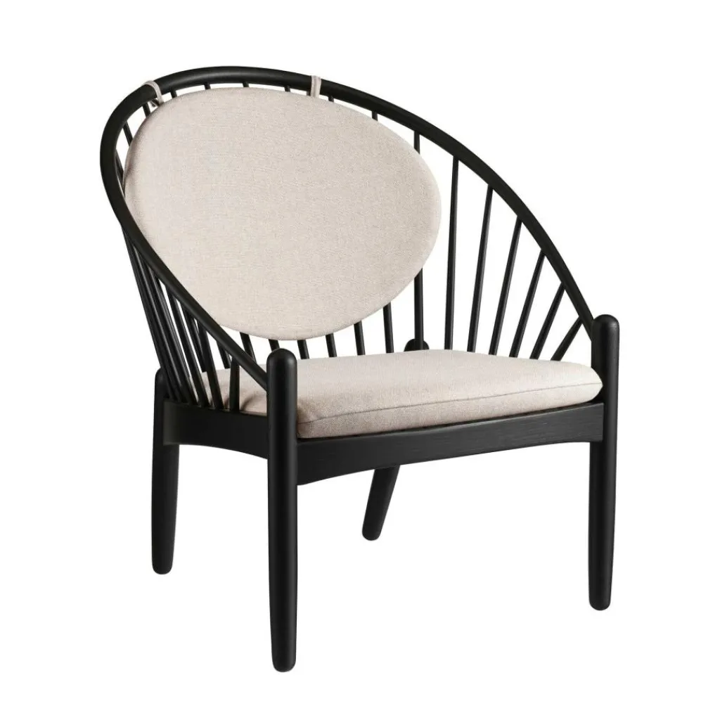 FDB Møbler J166 Jørna Sessel Stoff Gestell schwarz| Sessel