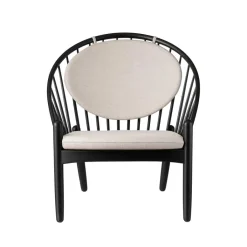 FDB Møbler J166 Jørna Sessel Stoff Gestell schwarz| Sessel