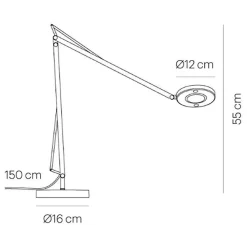 Schreibtischleuchten^GRAU John LED Schreibtischleuchte