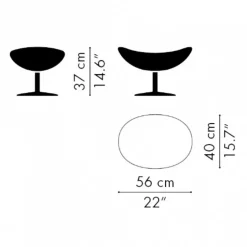 Fritz Hansen Jubiläumsedition 2022 Egg/Das Ei™ Fußhocker Stoff| Hocker