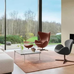 Fritz Hansen Jubiläumsedition 2022 Egg/Das Ei™ Loungesessel Leder| Sessel