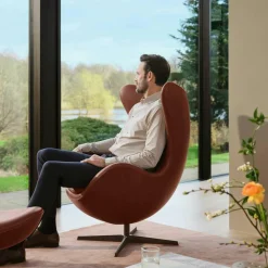 Fritz Hansen Jubiläumsedition 2022 Egg/Das Ei™ Loungesessel Leder| Sessel