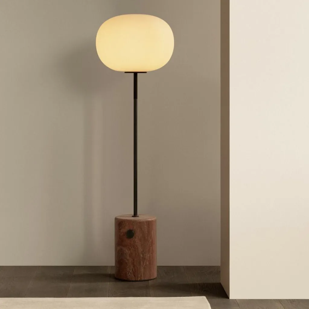 Stehleuchten^Audo JWDA Stehleuchte H 130cm Travertin