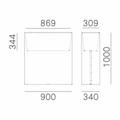 Blumenkästen^Pedrali Kado2 Outdoor-Pflanzgefäß H 100cm