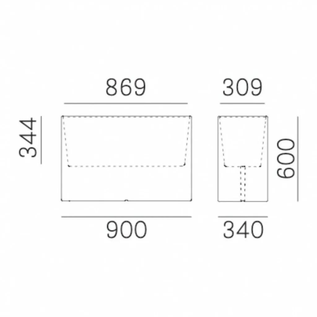 Pedrali Kado Outdoor-Pflanzgefäß H 60cm| Blumenkästen